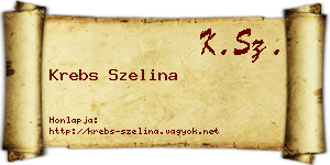 Krebs Szelina névjegykártya